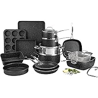Granite Stone Cookware - Bakeware Sets (20 Piece Set)