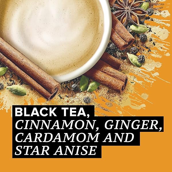 TAZO CLASSIC CHAI LATTE, BLACK TEA CONCENTRATE, EASY-TO-SERVE CAFFEINATED CHAI TEA FOR EVERYDAY LATTES, MOCKTAILS AND HOT OR ICED, 32 OZ CARTON