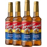 Torani Classic Caramel Flavored Drink Syrup, 25.4 fl oz, 4 Pack
