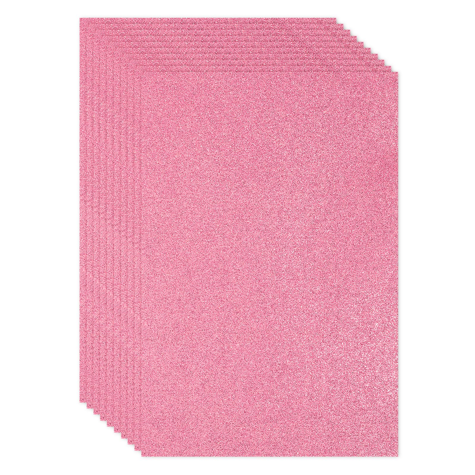 PATIKIL Dark Pink Shiny EVA Glitter Foam Sheet 11 x 8 Inch 2mm Thick Sparkle EVA Glitter Felt for Crafts DIY Project, 10 Pcs