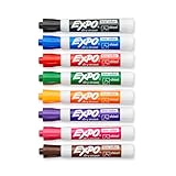EXPO Low-Odor Dry Erase Set, Chisel Tip, Assorted Colors, 8-Piece