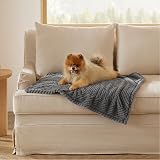 Bedsure Extra Large Dog Blanket 203x152 cm Dark Grey Fleece view 6