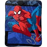 Jay Franco Plush Throw Blanket – 46" x 60" Inches Kids Hero Soft & Cozy Fleece Throw for Bedroom & Couch Décor, Official Licensed Product, Blue - Spiderman