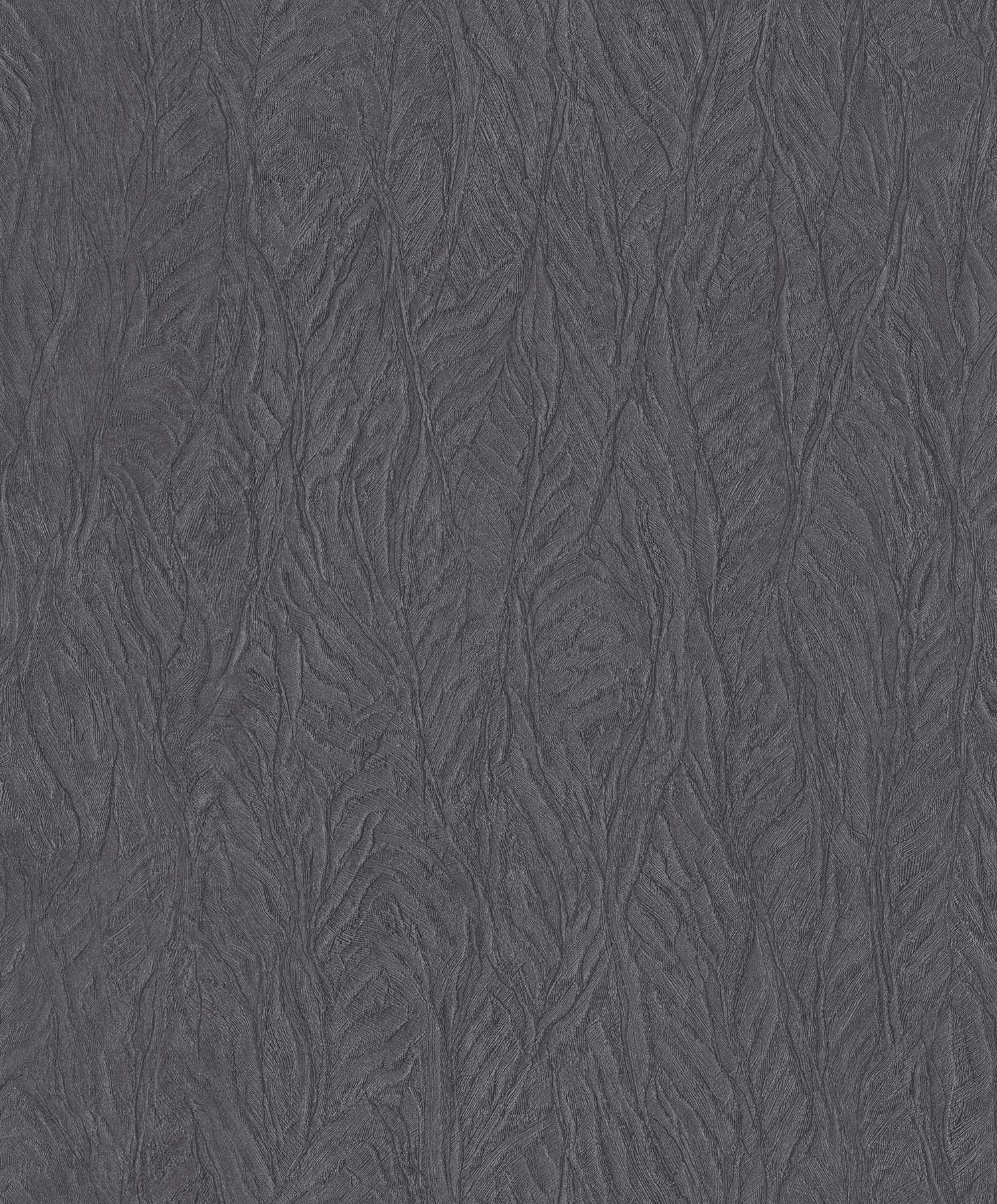 Galerie G67815 Ambiance, Leaf Emboss Design Wallpaper, Charcoal, 10m x 53cm