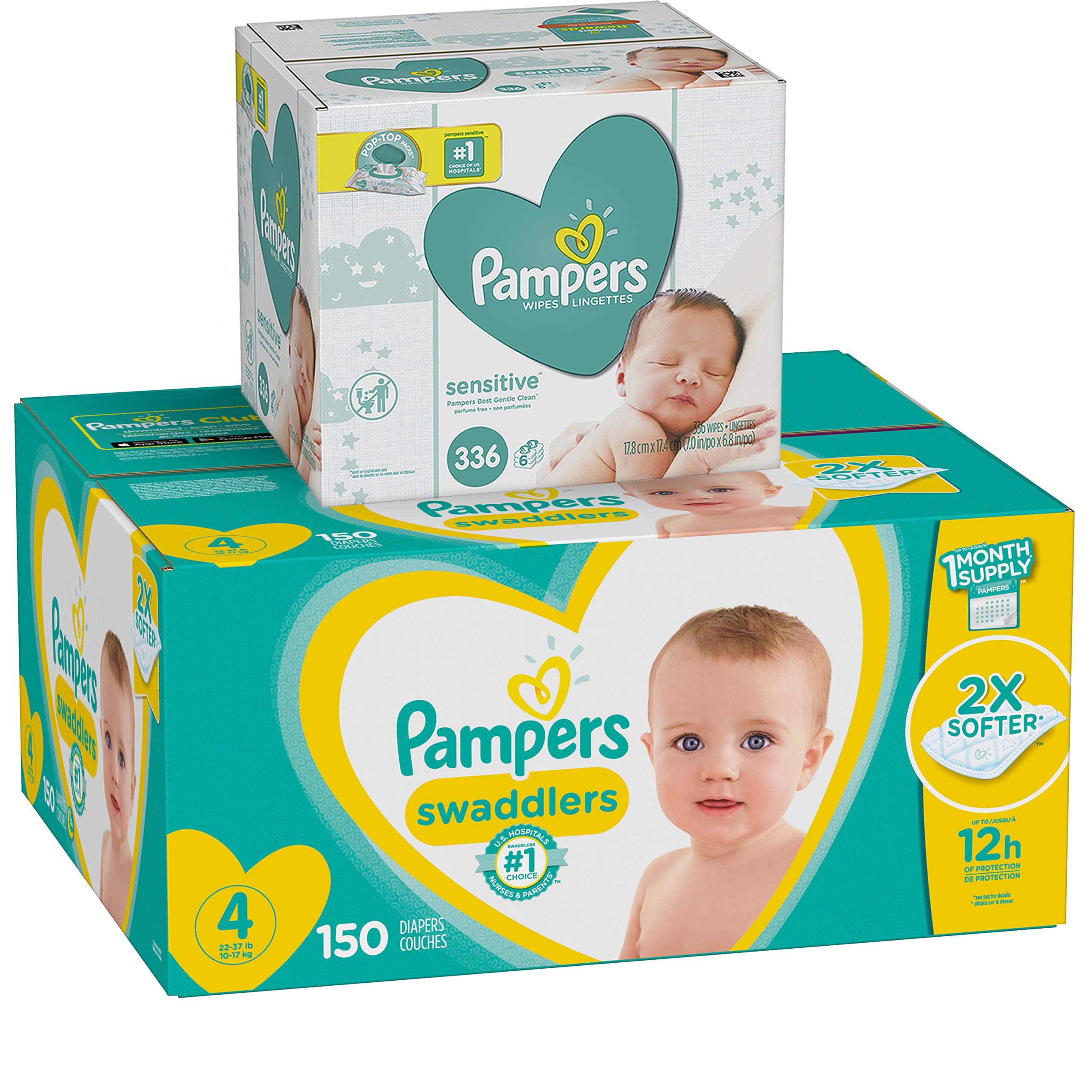 pampers swaddlers size 4 150