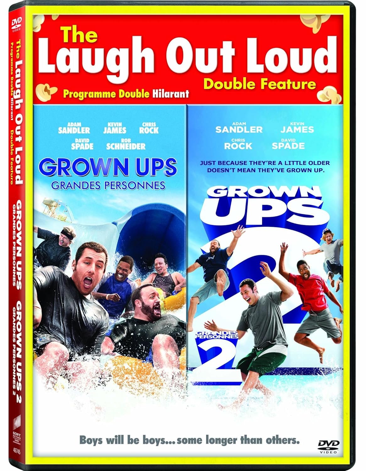 Amazon Com Grown Ups Grown Ups 2 The Laugh Out Loud Double Feature Adam Sandler Kevin James Chris Rock David Spade Rob Schneider Dennis Dugan Adam Sandler Jack Giarraputo Movies Tv