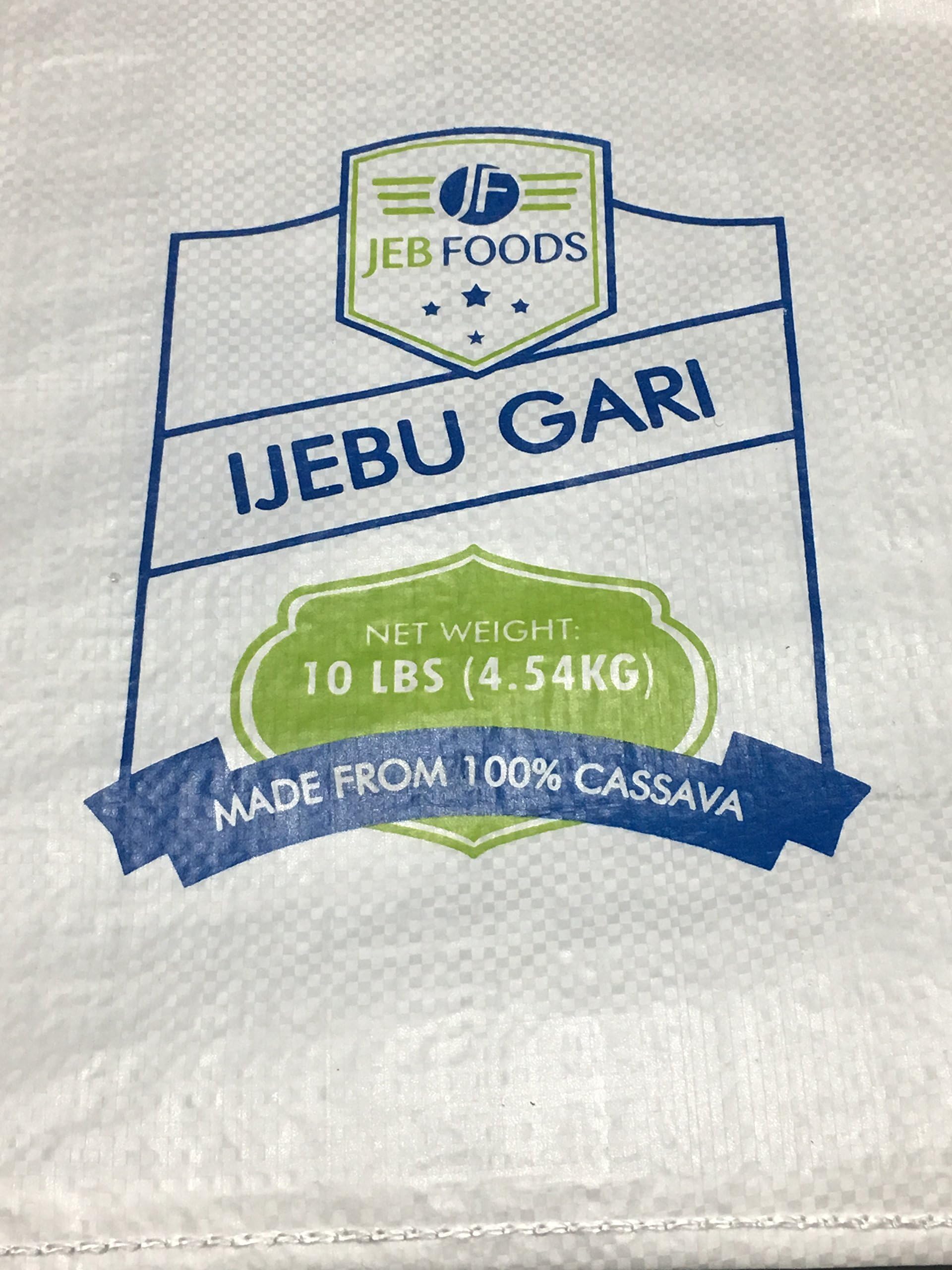 JEB FOODS Gari, 10lbs bag West Africa super premium, fine quality, gluten free – (IJEBU GARI)