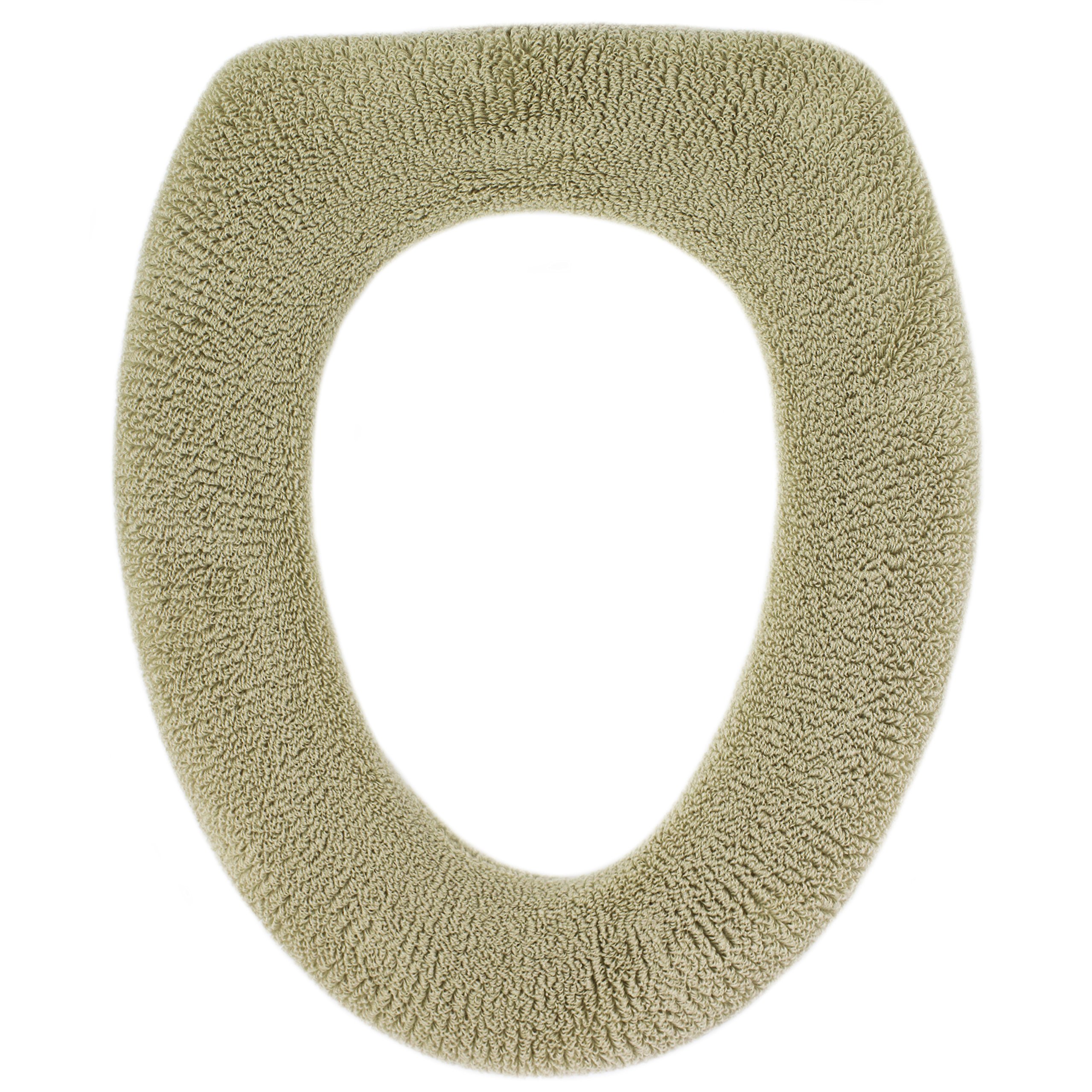 Soft Toilet Seat Cover Plush & Thick Fabric Toilet Seat