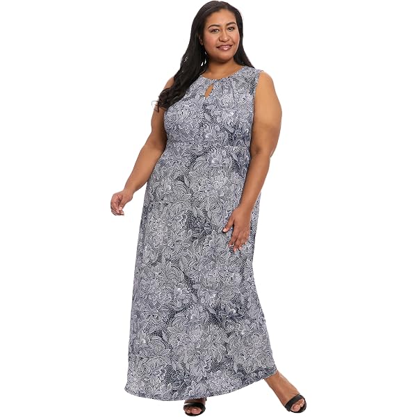 London Times Women's Dresses Jewel Neck 3/4 Sleeve Maxi Dress Flattering  Placement Event Occasion at Amazon Women's Clothing store