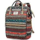 Kinmac Waterproof Laptop Backpack For Laptop Up to 15.6 Inch Men Women Travel Outdoor Backpack (Bohemian)