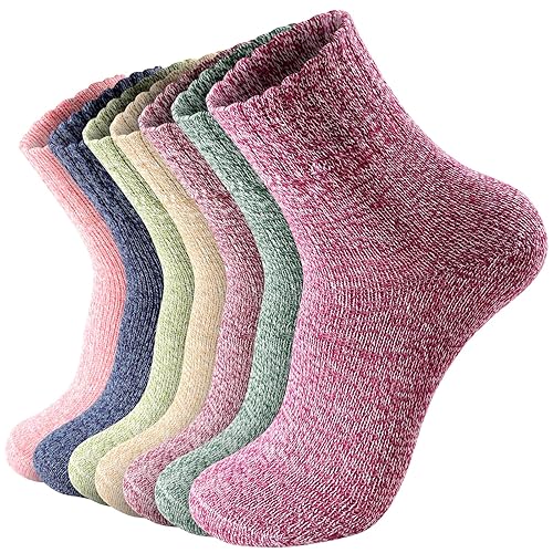 Suphigher 7 Pairs Womens Thermal Socks, Cosy Warm Winter Sock for Women, Ladies Boot Socks
