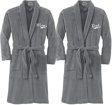 embroidered mens robe