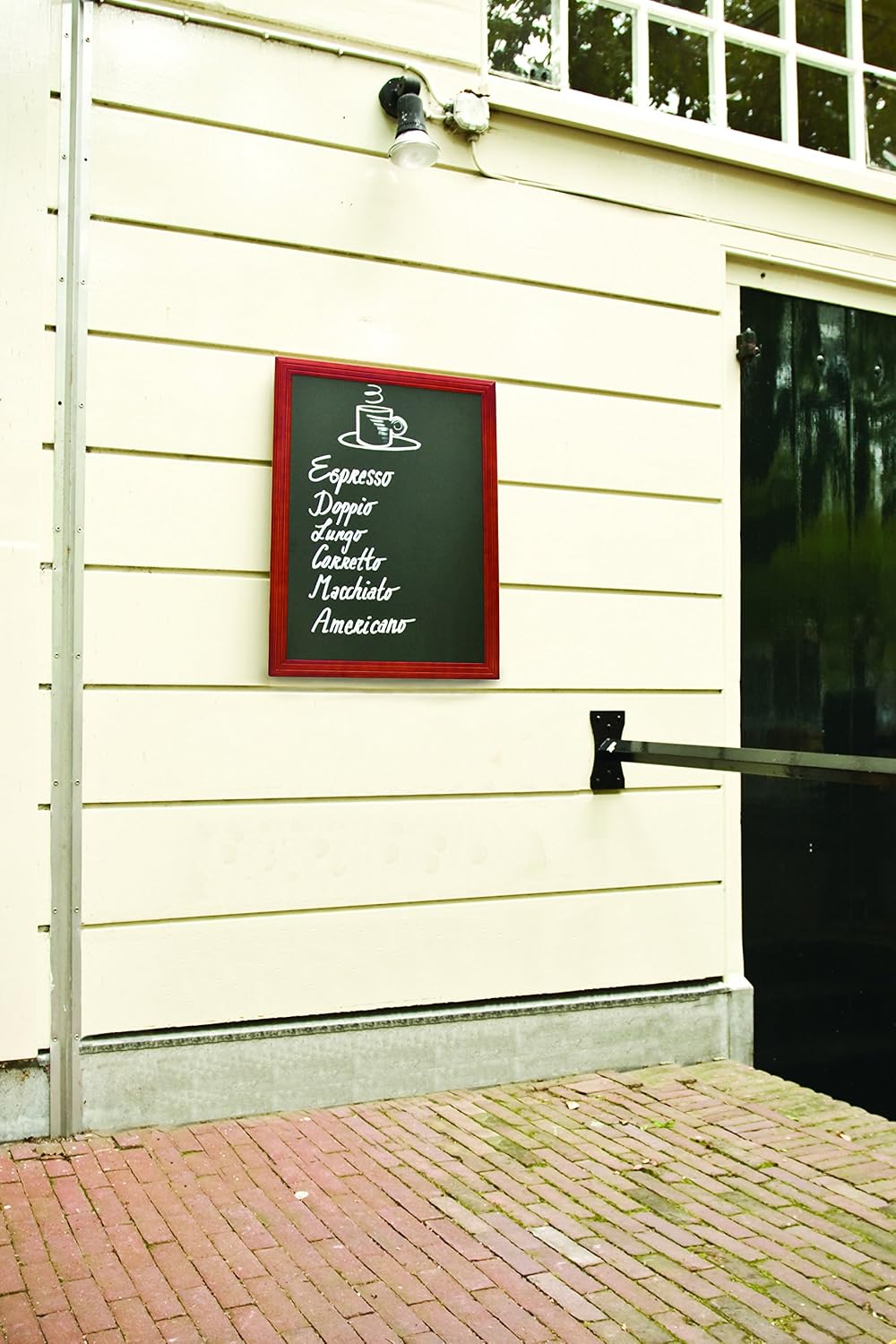 Securit Universal Hardwood Chalk Board, Lacquered Mahogany Finish, Wall Mountable, 60x80cm (WBU-M-60) - Image 5
