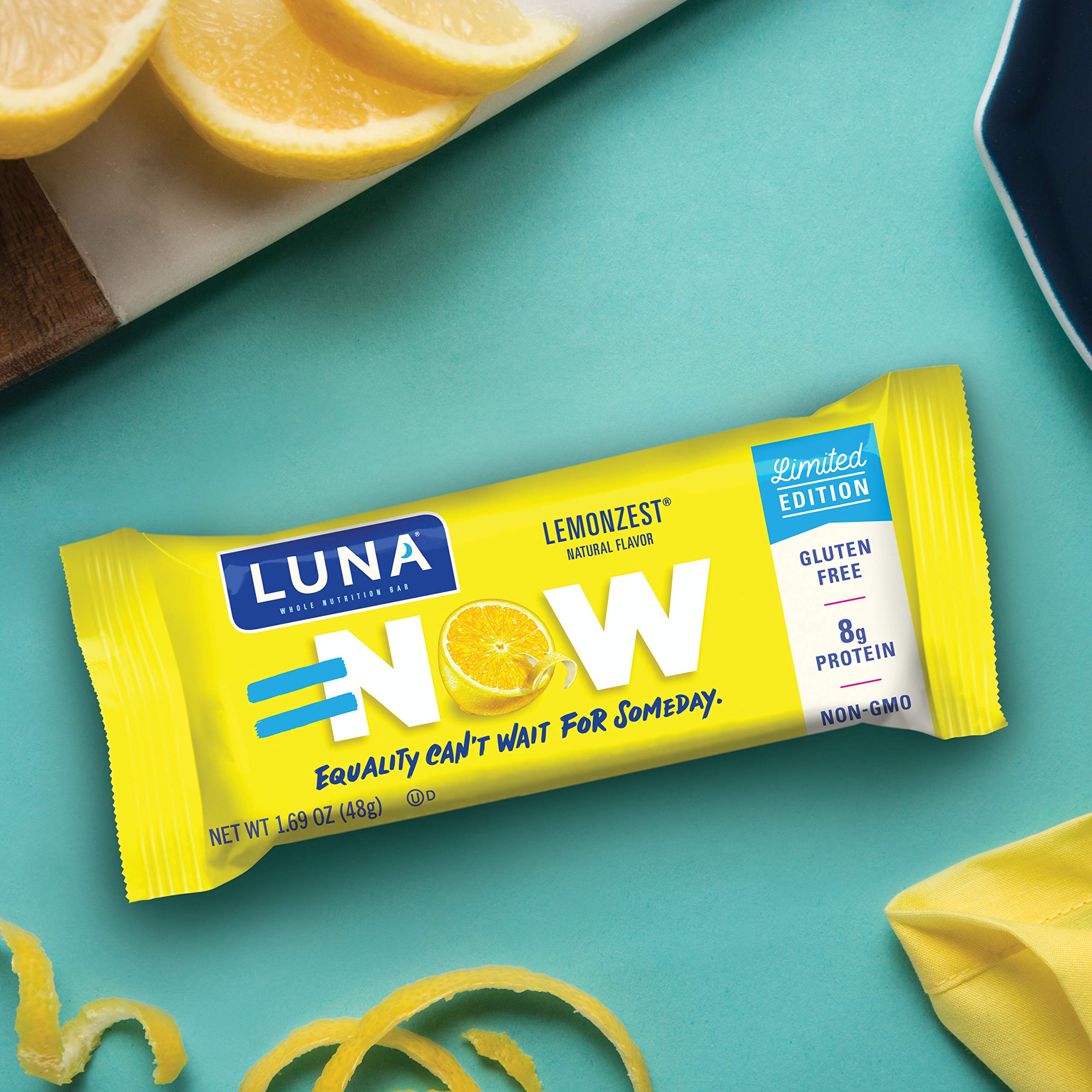 LUNA BAR Gluten Free Bars Lemon Zest Flavor (1.69 Ounce Snack