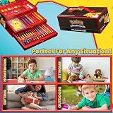 Pokemon Art Supplies Set Colouring Pencils Pens Watercolors Crayons Pikachu view 5