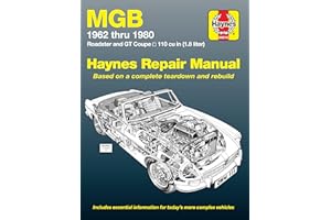 MGB Automotive Repair Manual: 1962-1980 MGB Roadster and GT Coupe With 1798 CC (110 cu in Engine) (Haynes Manuals)