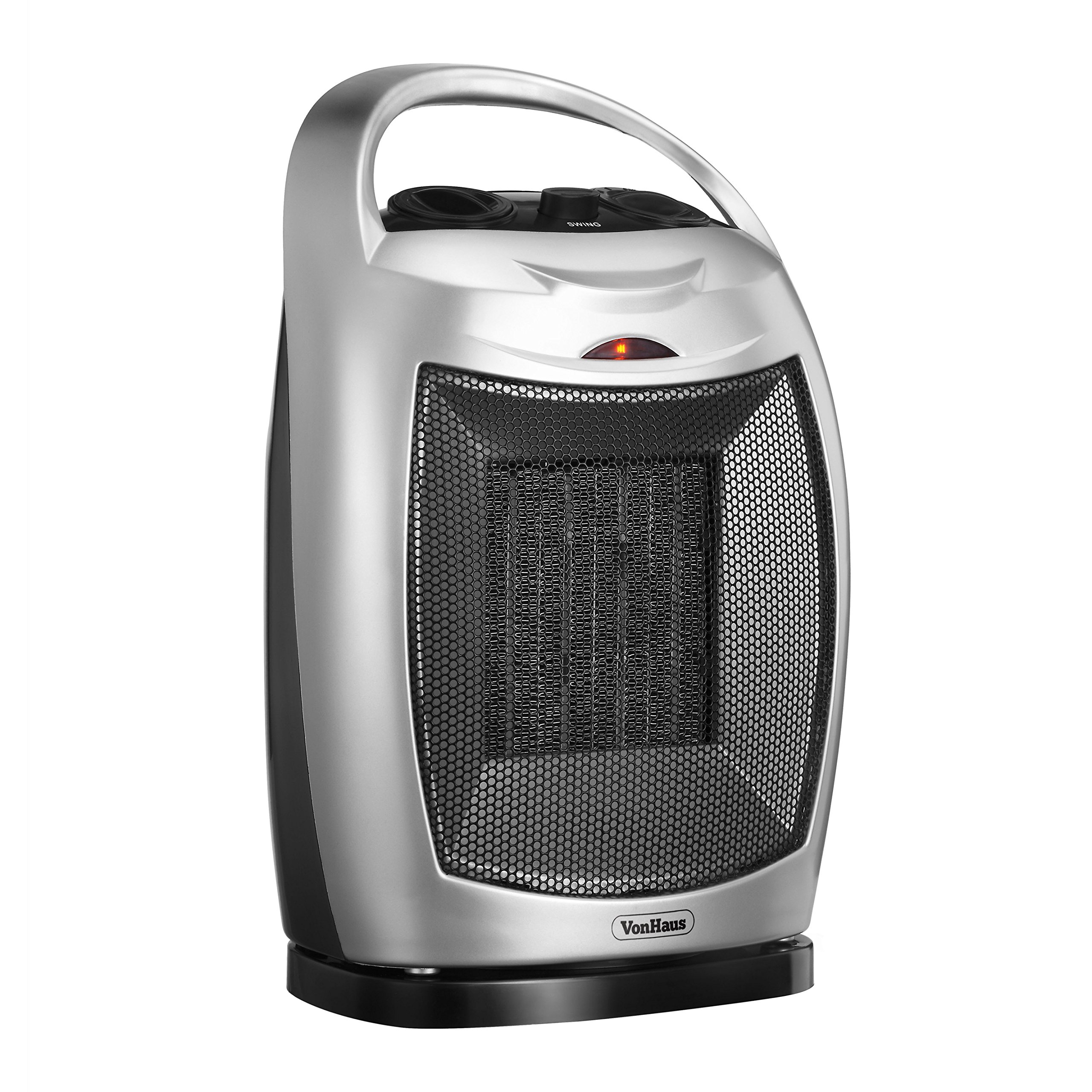 Vonhaus Oscillating Ptc Ceramic Heater With Heat Settings 1500w