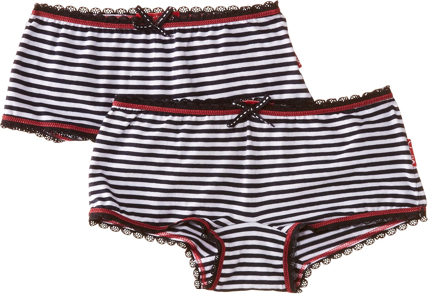 Claesen's Girls CLN 939 2 Pack Boxer Striped Knickers Amazon.co.uk