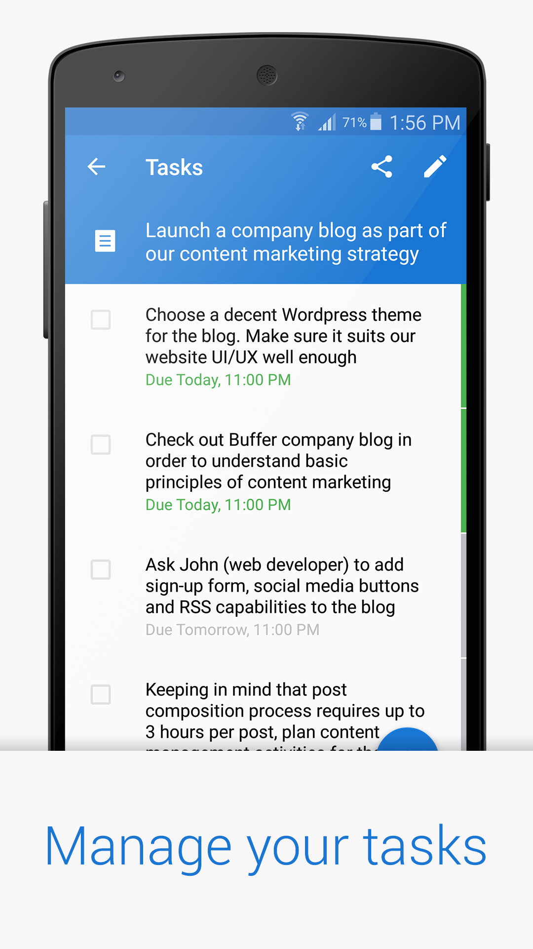 Chaos Control - Task Management based on GTD