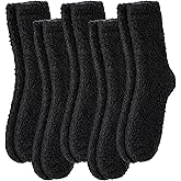 FNOVCO Womens Fuzzy Socks Super Soft Fluffy Winter Warm Cozy Home Sleeping Socks