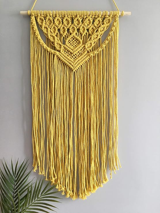 Winterdemoon Macrame Wall Hanging Boho Woven