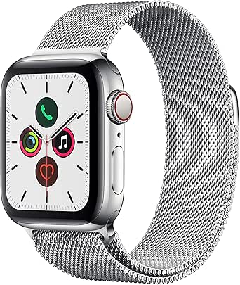 Apple Watch Series 5 (GPS + Cellular, 40mm) - ​ Stainless Steel Case with Milanese Loop