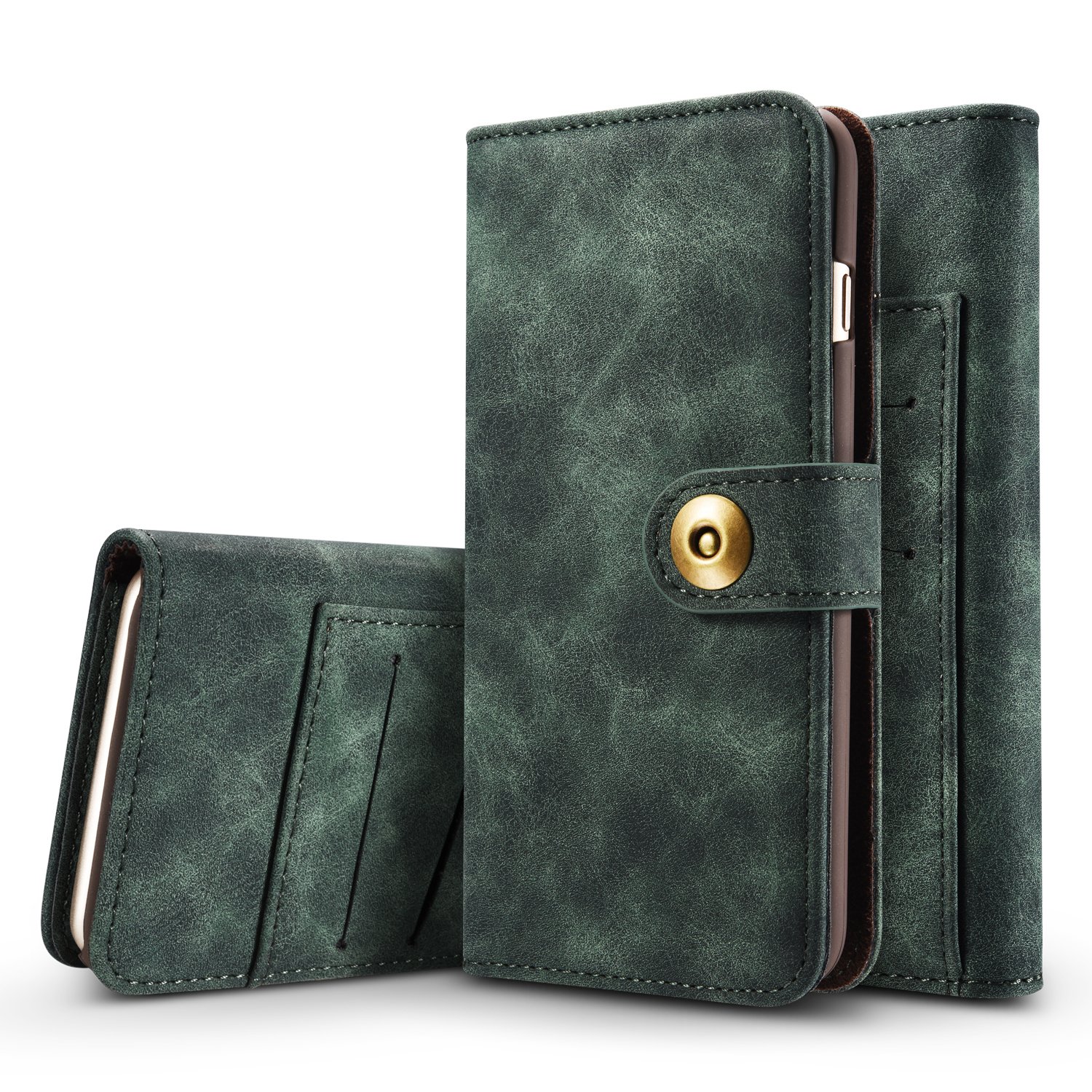 Phone Case For Apple iPhone 7 Plus 5.5 inch Case Wallet Case With Credit Card/ID Slots Holder & Detachable Magnetic