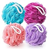 MTDLYICE Loofah for Women 75g 4 Pack, Bath Sponge