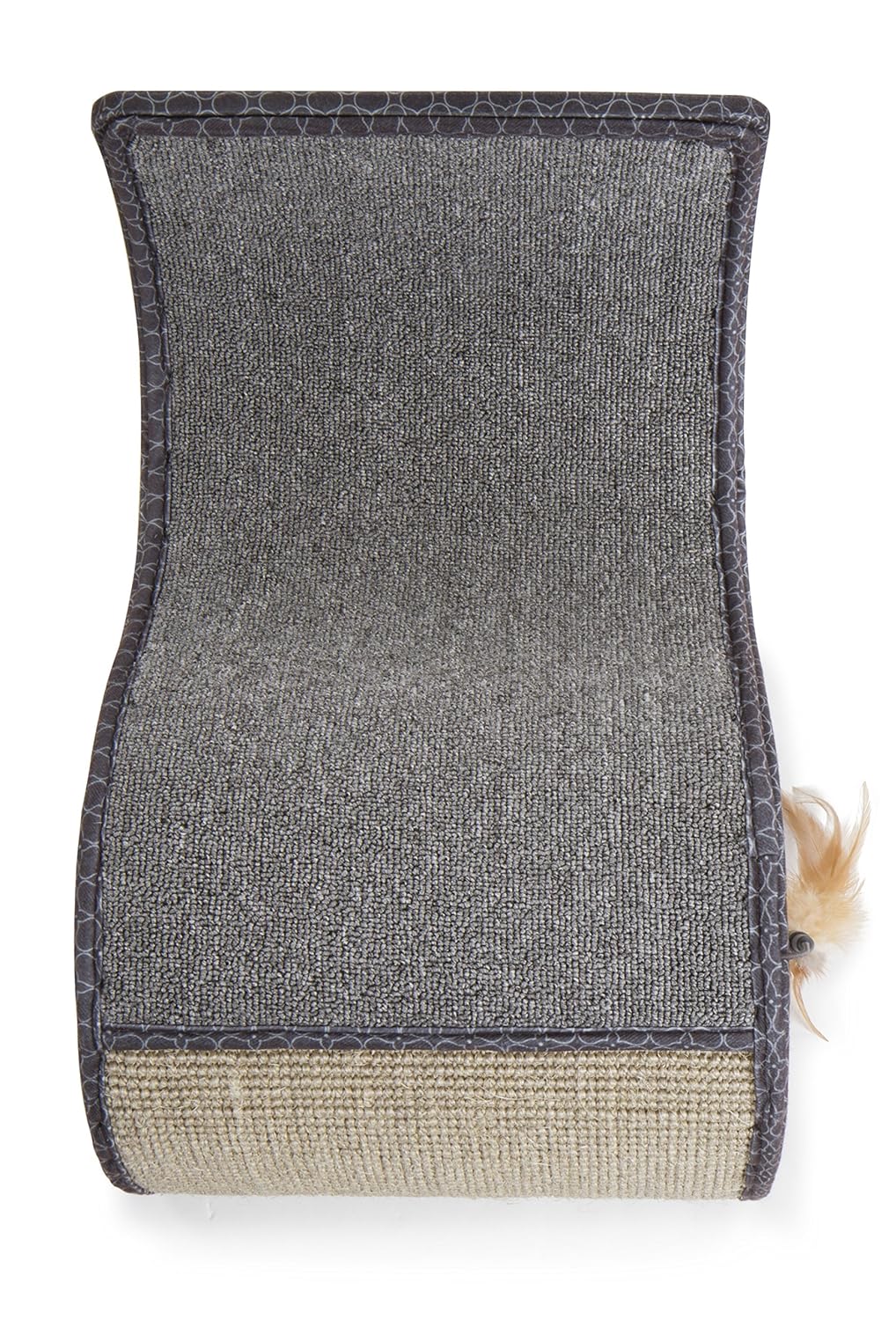 SmartyKat Scratch Scroll Cat Scratcher Carpet and Sisal Cat Furniture - Assorted colors : Scratching Pads : Pet Supplies
