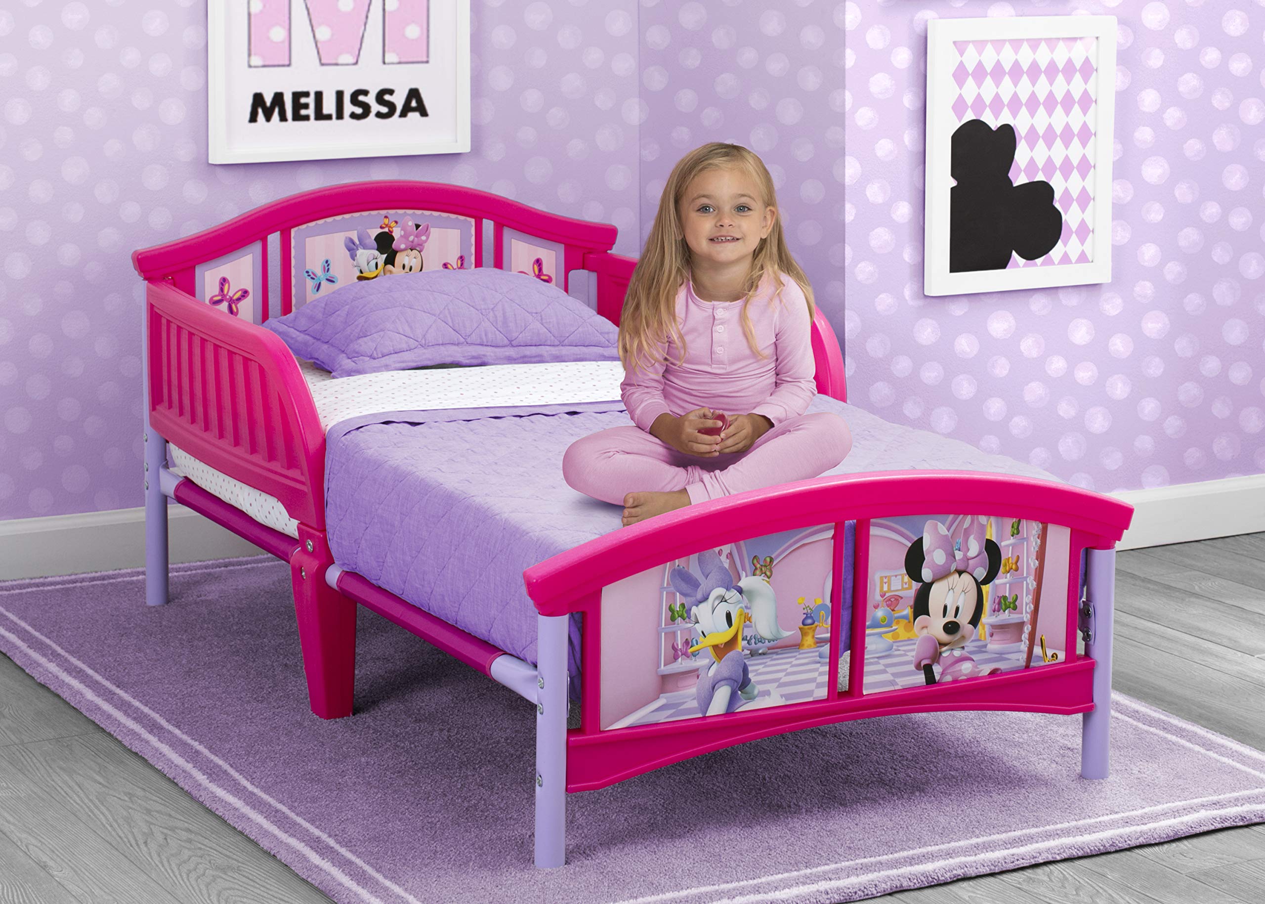 Delta Children Plastic Toddler Bed, Disney Minnie Mouse