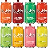 bubly Sparkling Water Sampler, Variety Pack, All 8 Flavors, 12 Ounce Cans (18 Count)