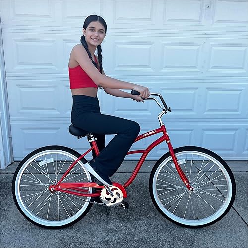 HH HILAND Beach Cruiser Bike for Adults, 26 inch Step-Through