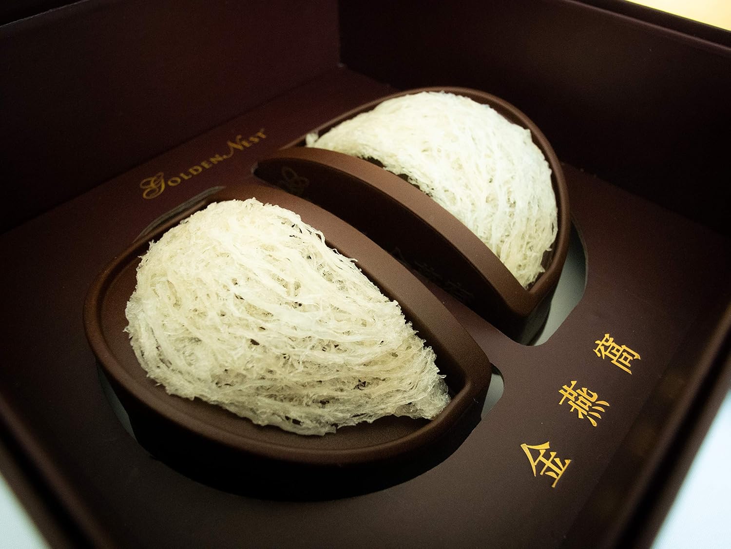 Golden Nest Simply Swift Swallow Bird Nest, Premium Bird Nest, 100% Natural - Made in USA, ( 燕窩 ) (2 Pieces): Grocery & Gourmet Food