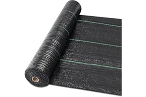 TOPHOUSE 4ft x 100ft Weed Barrier Landscape Fabric Heavy Duty Weed Barrier Fabric for Garden Durable Weed Blocking Control Mat for Outdoor Flower Bed