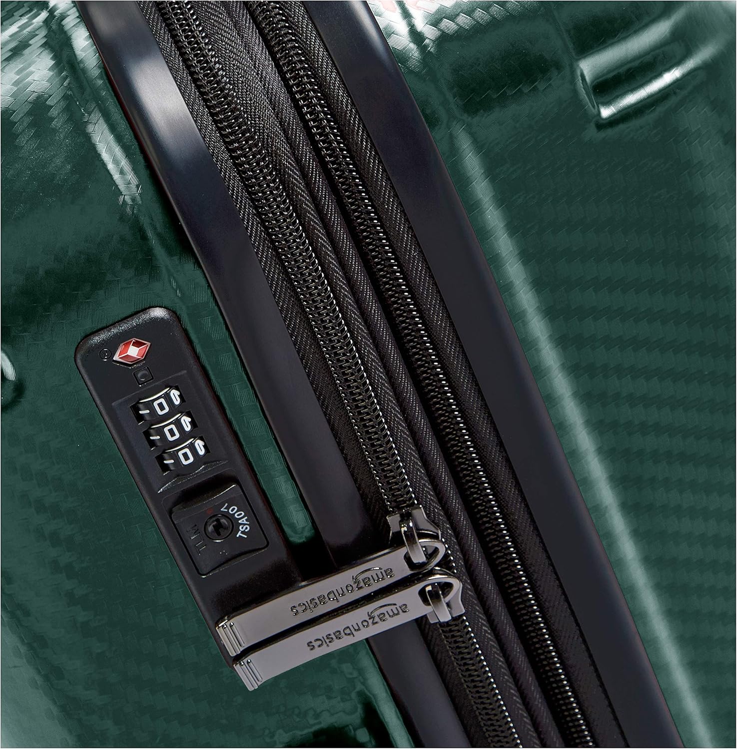 Amazon Basics Oxford Hardside Spinner Luggage 68 cm, Green BigaMart