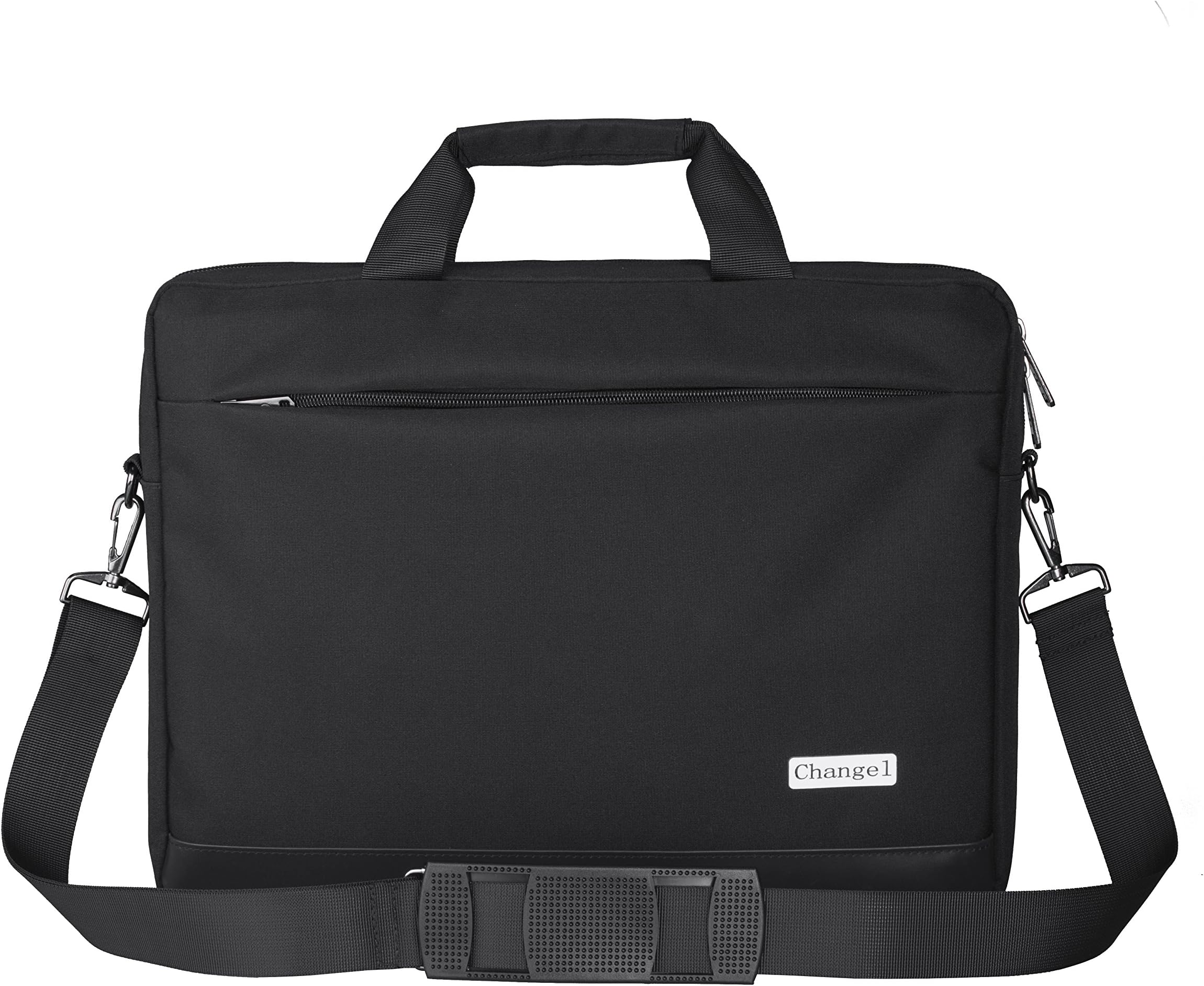 15.6 inch Laptop Bag, changel Laptop Case, Briefcase Messenger Shoulder Bag for Men Women, College Students Business People Office Workers Professional Computer, Notebook, Table, MacBook Bag, Black