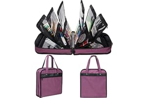 PACMAXI Sewing Accessories Storage Bag, Knitting, Craft Tools and Accessories Organizer, Roomy Carrying Bag for Sewing Tools and Accessories(Purple)