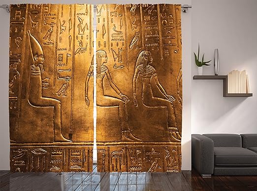 Amazon Com Ambesonne Egyptian Decor Collection Egyptian