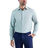 Haggar Men's Smart Wash Performance Slim Fit Machine Washable Dress Shirt