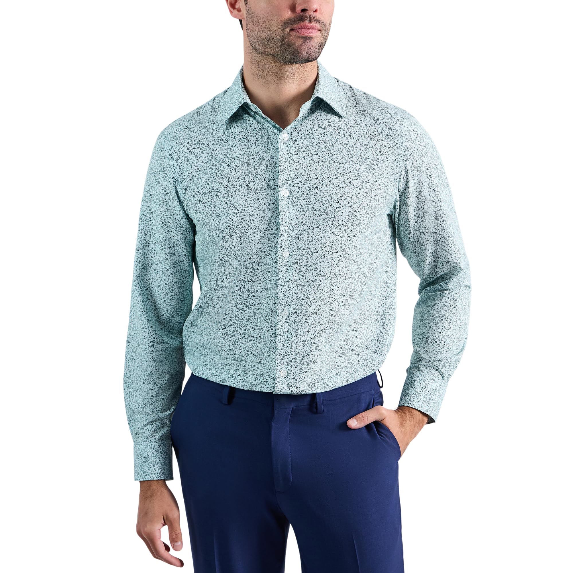 Haggar Men’s Smart Wash® Slim Fit Dress Shirt