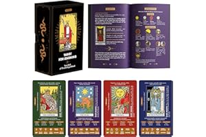 Wyspell Tarot for Learning - Tarot Cards with Meanings on Them - Beginner Tarot Deck with Meanings on Them - Tarot Cards for 