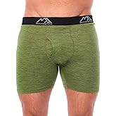 Merino.tech Merino Wool Underwear Mens - 100% Merino Wool Base Layer Boxer Briefs for Men