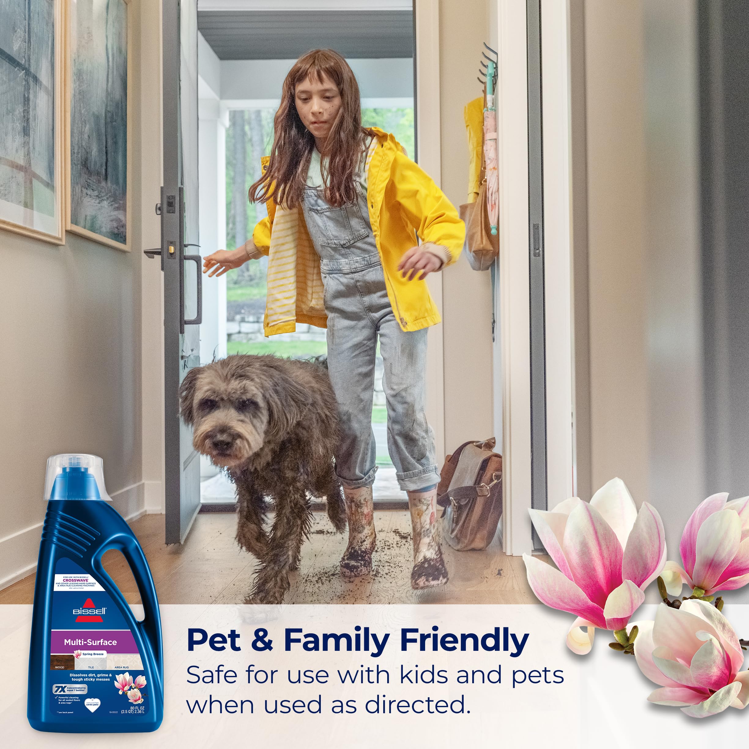 Bissell MultiSurface Floor Cleaning Formula for Crosswave and Spinwave (80 oz), 1789G