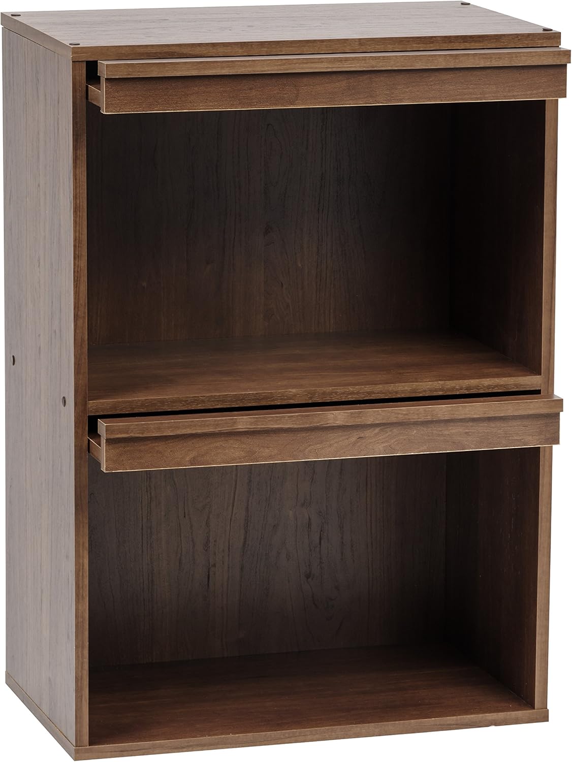 Iris Ohyama, Furniture, Bookcase, Storage Shelf, 2 Flip Doors, Wood, Magazine Cabinet, Elegant, Versatile, for Office Bedroom - Image 3