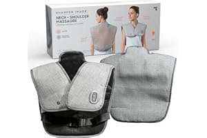 Sharper Image Heated Neck and Shoulder Massager Wrap