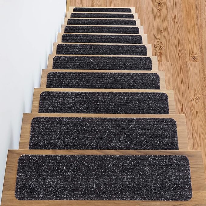 Stair Treads Non Slip Carpet Stair Treads + Double Sided Tape Set