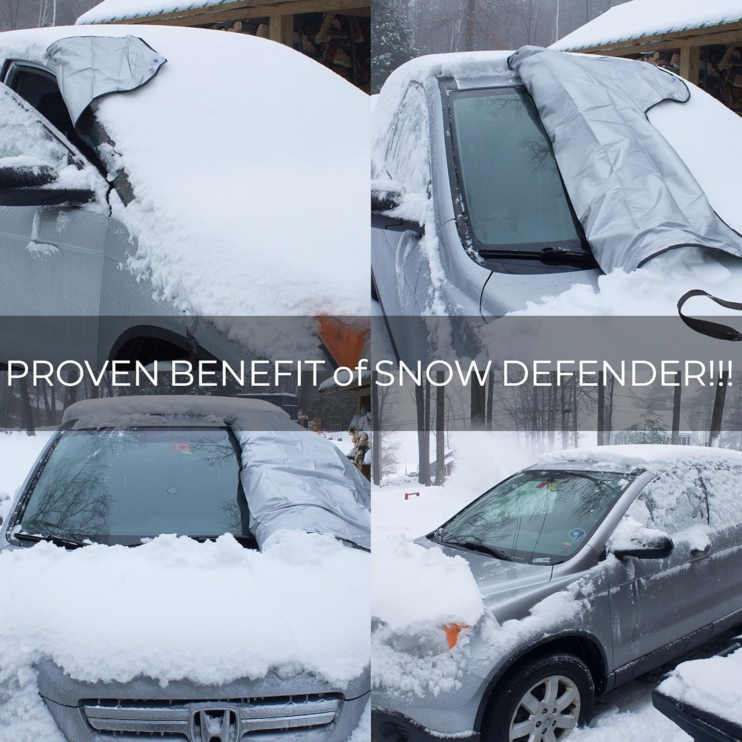 高い素材 フロントガラスカバーの雪で氷と雪defender Withボーナスバックミラーカバー 磁気尾翼 Waterproof Windproofハイエンドファブリック フィットほとんどの車トラック Suv バン 84 X 50インチ B077dtbhyk 注目の Lactld Org