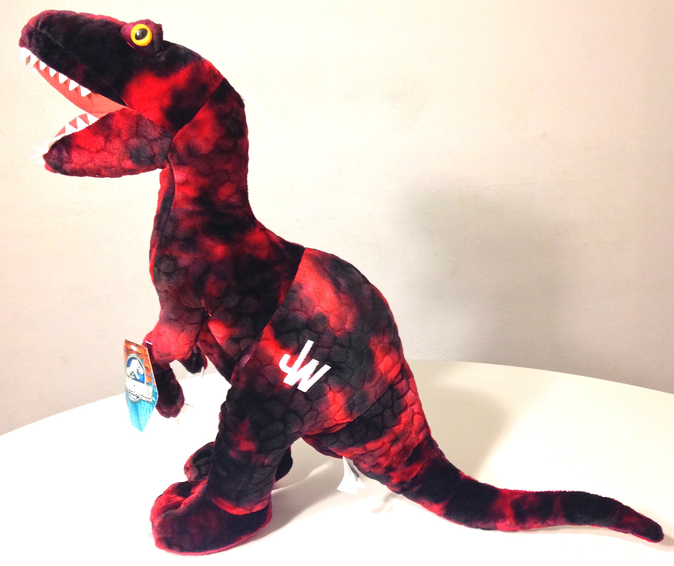 Universal Studios Jurassic World Park 20 Inch Red Raptor Dinosaur