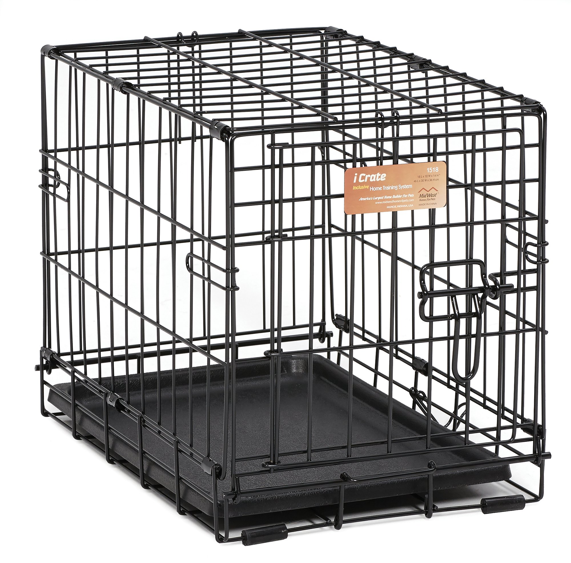 Dog Crate MidWest iCrate XXS Folding Metal Dog Crate w/ Divider Panel