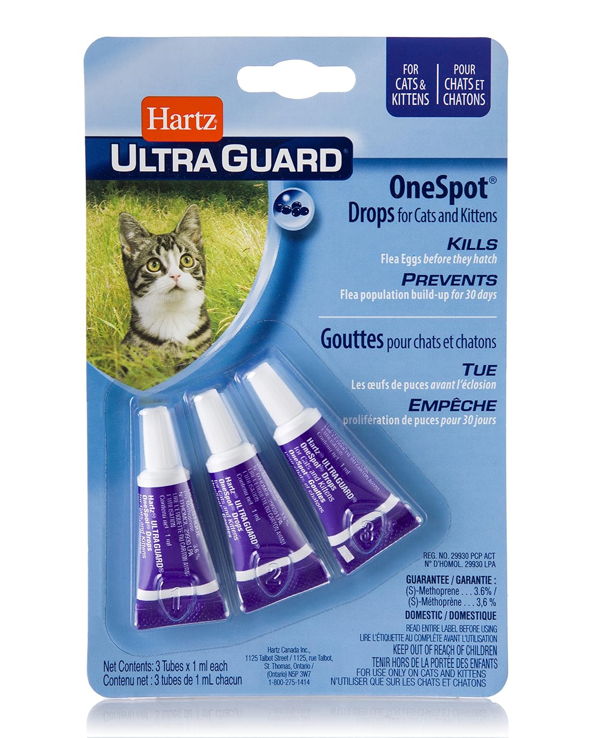 Hartz Ultra Guard One Spot Flea Egg Treatment For Cats And Kittens eBay